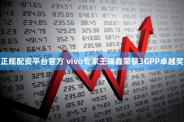 正规配资平台官方 vivo专家王瑞鑫荣获3GPP卓越奖